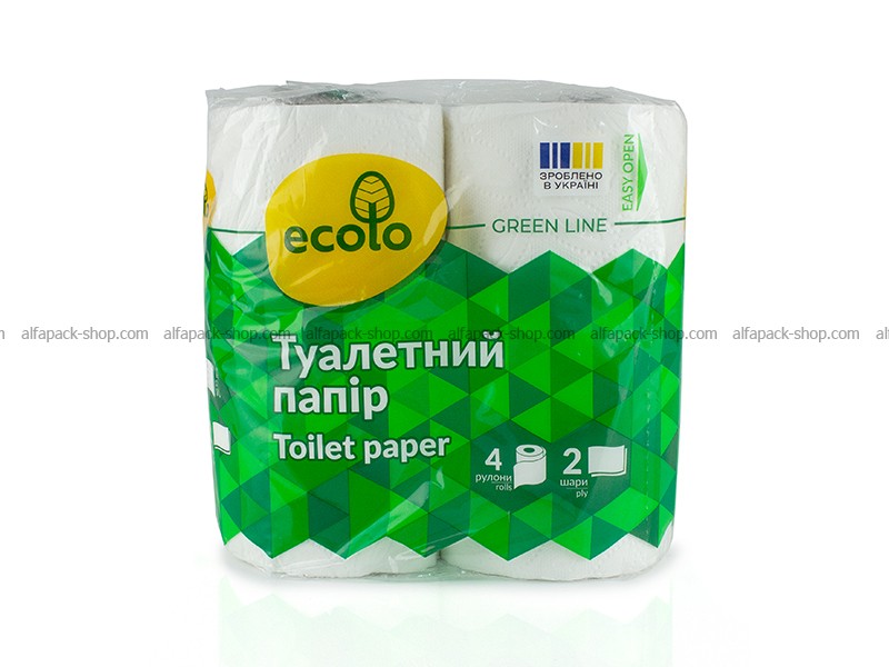Туалетная бумага двуслойная "Ecolo"