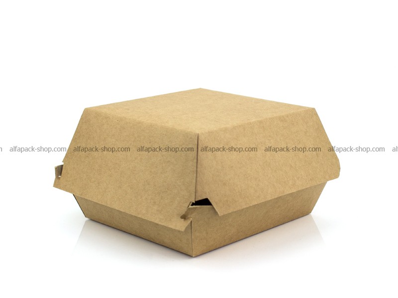 Упаковка для гамбургера Мини (крафт) клееная