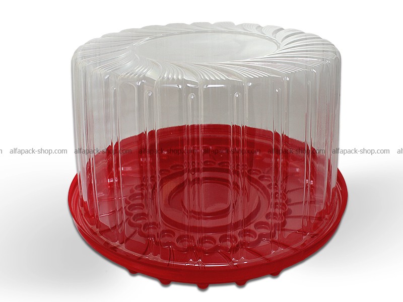 Упаковка блістерна для торту ПС-244 (червона)