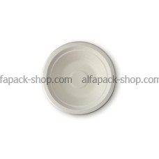 Тарелка бумажная круглая глубокая белая 180 мм