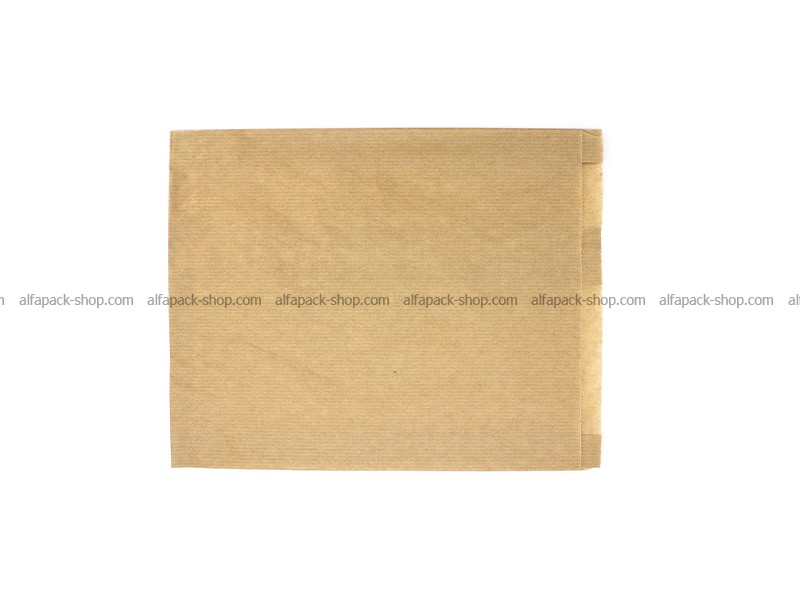Бумажный пакет 210*270*40 бурый саше