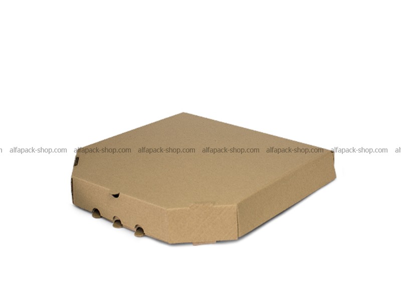 Коробка для пиццы 420*420*40 бурая